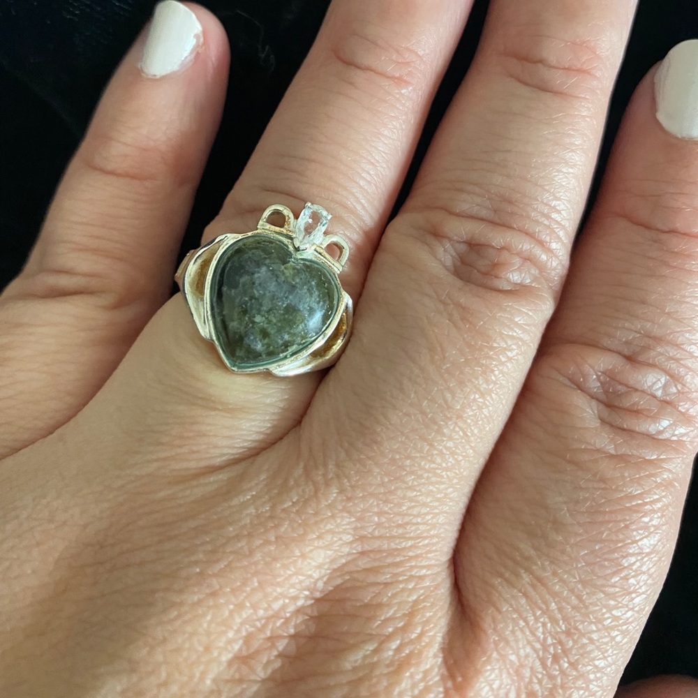 Jasper Silver Irish Traditional Celtic Ring